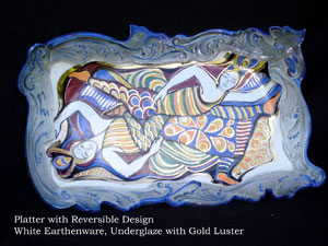 Platter with Reversible Design